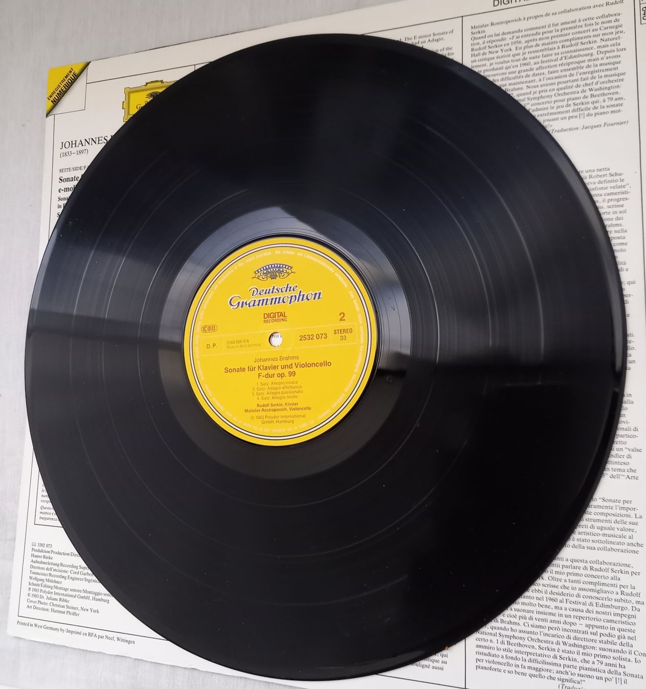 Dischi in vinile: KLASSIK-LP JOHANNES BRAHMS – Nuovo (secondo la descrizione) da Binningen venduto da mar_2jlr 8