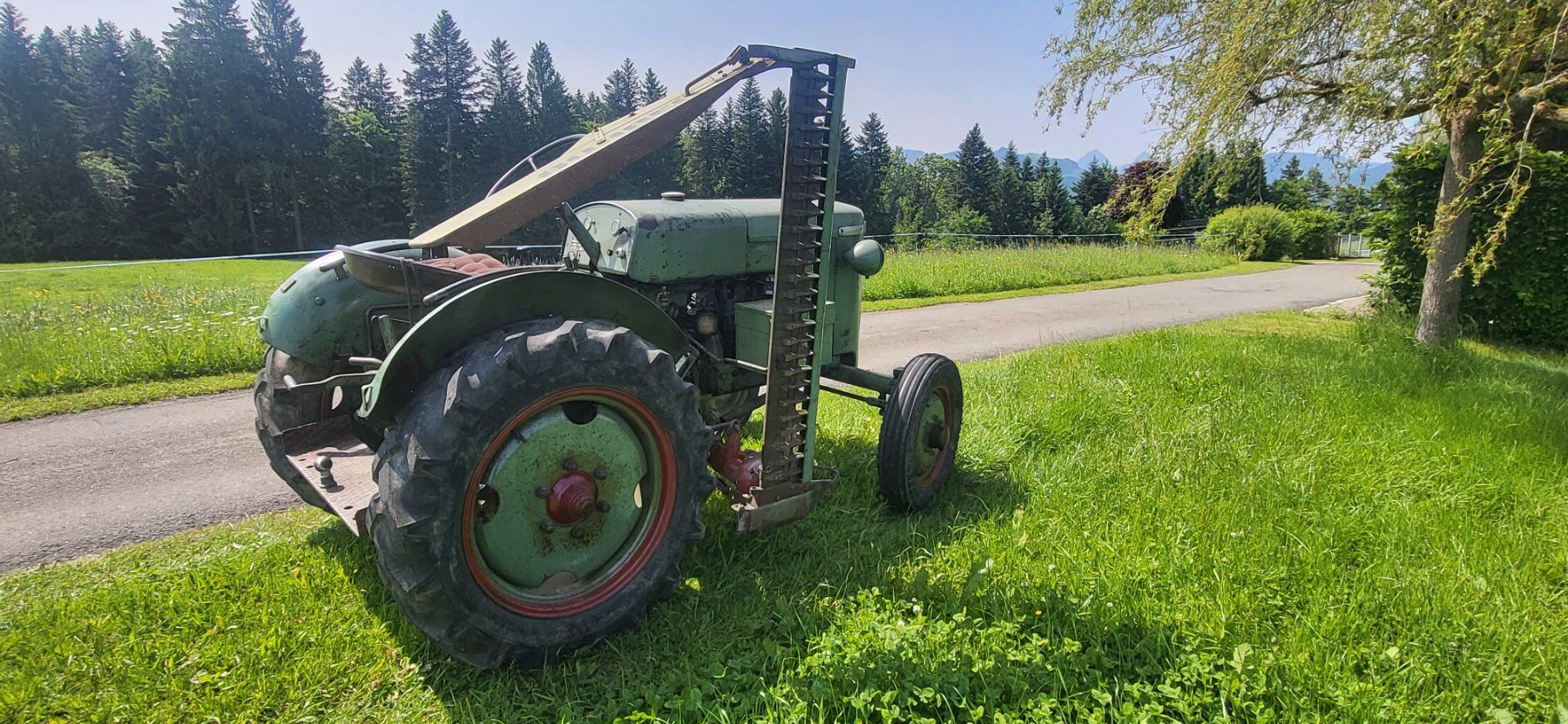 Bührer Trattori: Bührer SO4 Traktor Benziner mit Mähbalken – Usato da Egg SZ venduto da Bko1 4