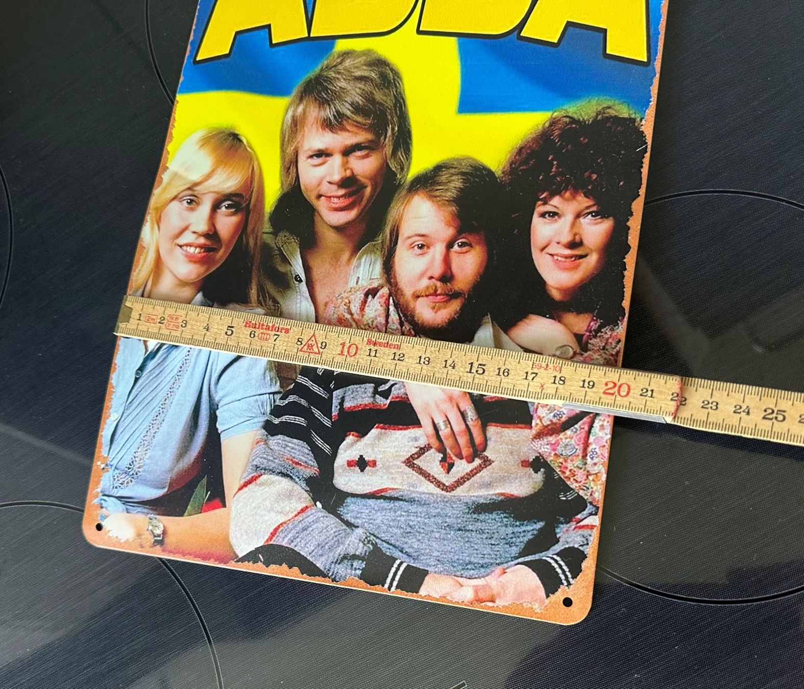 Insegne: Vintage Blechschild ABBA – Usato da Zürich venduto da brazerola 3