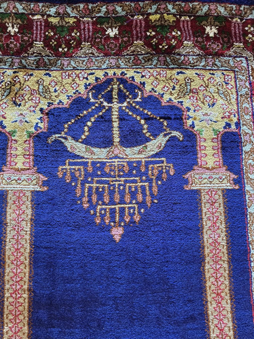Tappeti: Gebetsteppich blau mit Muster, tolle Farben – Usato da Kestenholz venduto da _Nostalgia_ 4