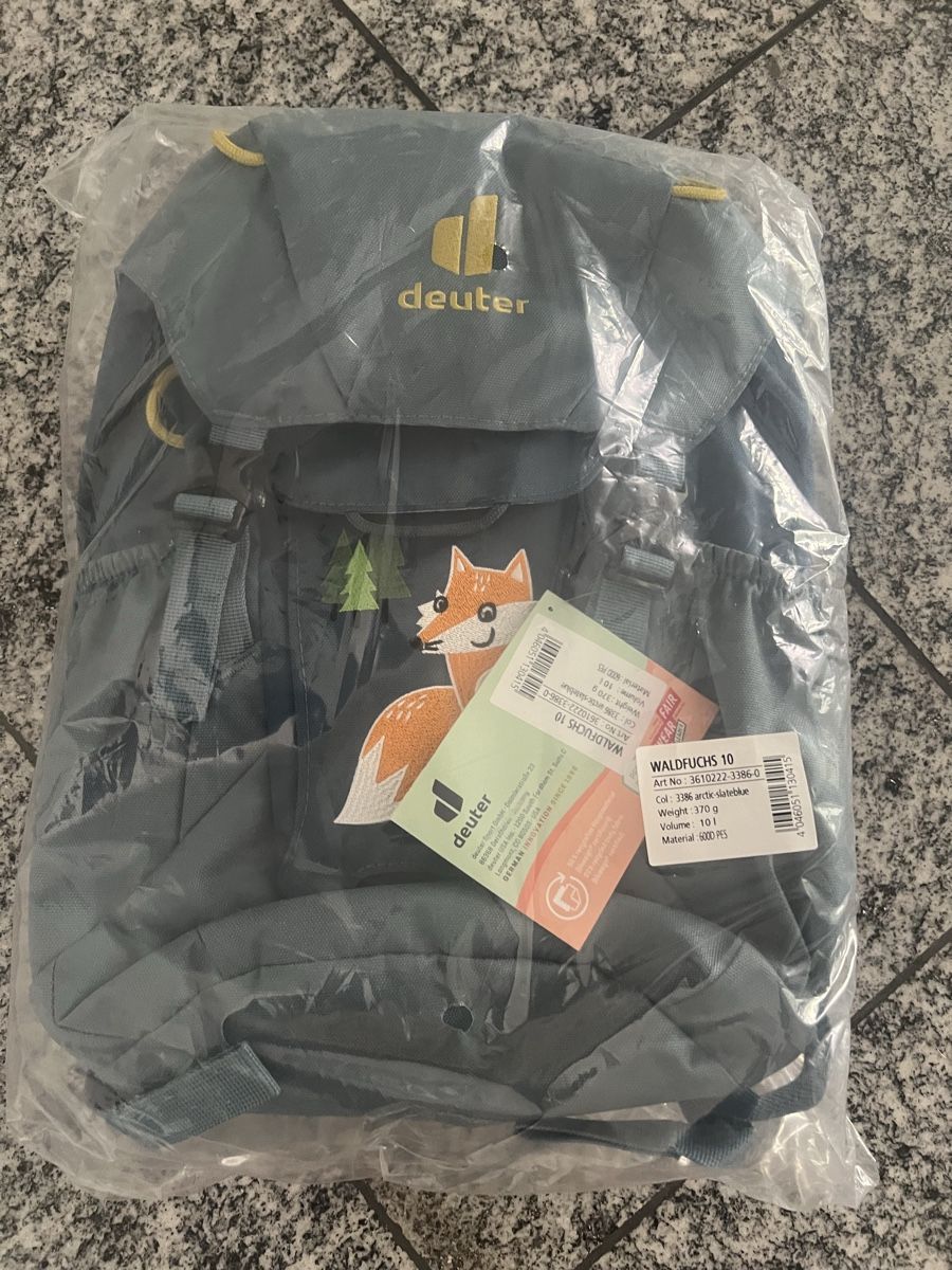 Deuter Borse & Zaini: Deuter Waldfuchs 10 arctic-slateblue neu – Nuovo e nell'imballaggio originale da Luzern venduto da Portfino 1