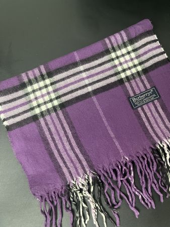 Écharpe Burberry Laine violet foncé