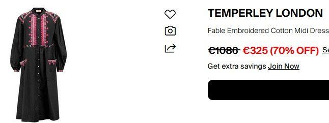 Vestiti: Temperley London Kleid / robe M – Usato da Collonges venduto da arashee 5