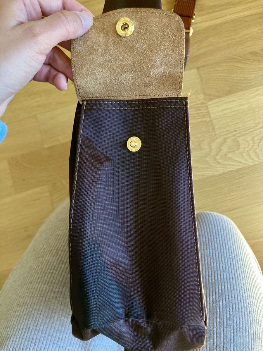 Longchamp Borse da donna: Original Longchamp Umhängetasche 'Le Pliage Original' Schoko – Usato da Zürich venduto da Ra.ahel 3