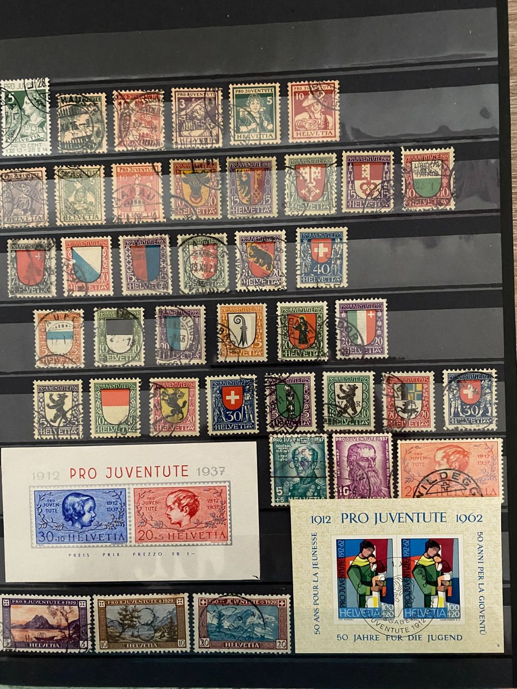 Alle Briefmarken: Briefmarken Sammlung Pro Juventute Schweiz – Gebraucht aus matten b. interlaken von jfran17