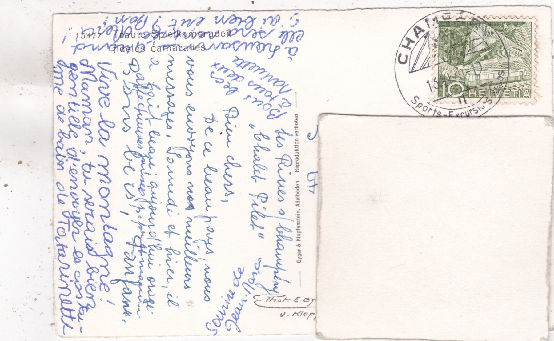 Cartoline postali: Kitsch Junge mit Ziege Traute Kameraden 1960 – Usato da Herisau venduto da Lisegrat2008 1