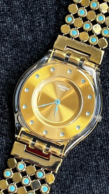 Swatch Orologi: Vintage Swatch Skin Damenuhr – Usato da Grenchen venduto da chththl