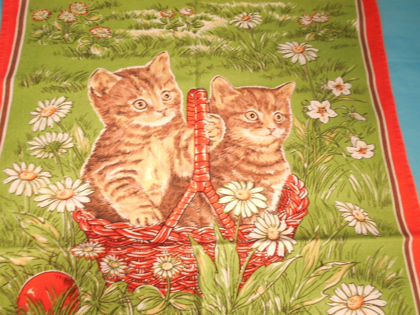 Calendari: Stoffkalender 1984, Katzen im Körbli – Usato da Bellach venduto da JingleCherry 1
