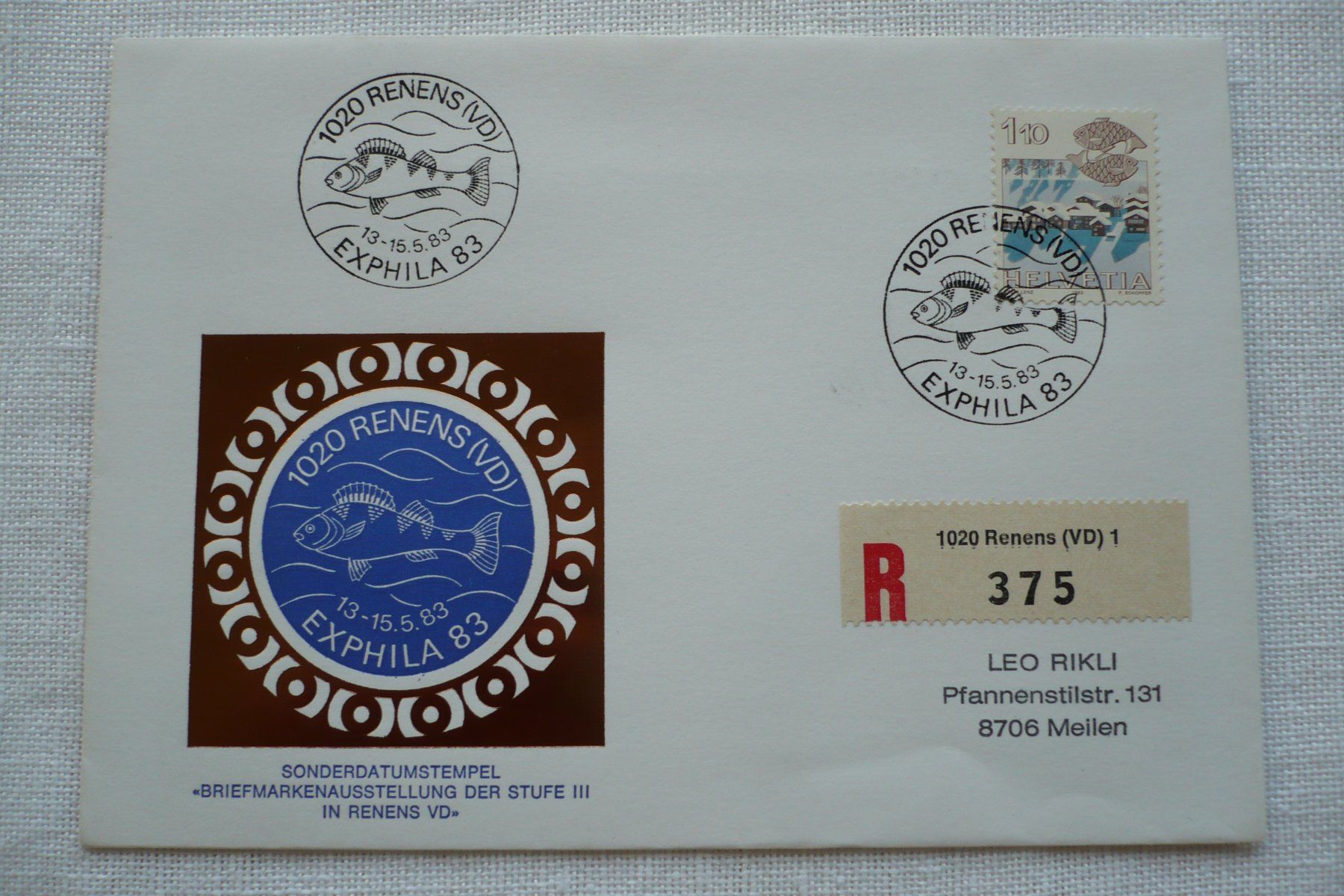 Tous les timbres: 1983 EXPHILA 83, Renens – D'occasion à Zürich par saltandpepper008