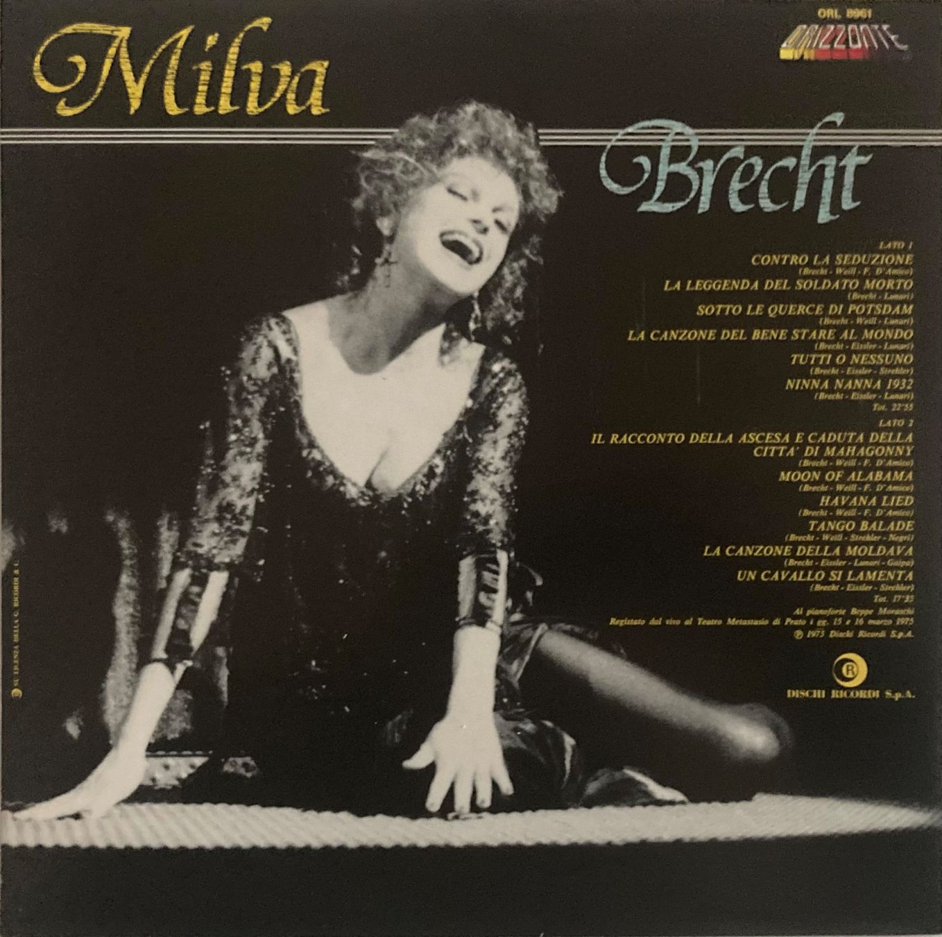 Schallplatten: MILVA - BRECHT – Gebraucht aus Poliez-Pittet von Newtown-Records 1