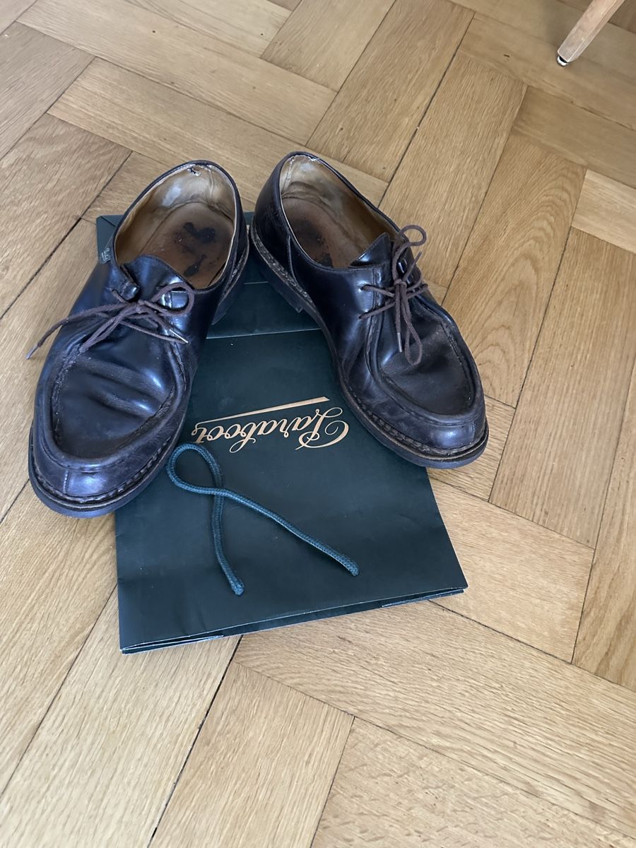 Paraboot Scarpe da uomo: Chaussures Paraboot marron cuir – Usato da Genève venduto da mec_nm2z 4