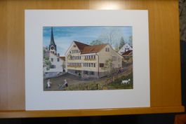 Lilly Langenegger - Bild im Passe-par-tout 30 x 40 cm