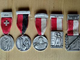 5 Alte Schützen Auszeichnungen