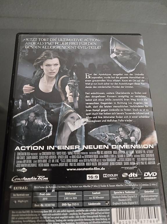 Alle DVDs: Resident Evil Afterlife DVD – Gebraucht aus Nussbaumen AG von ong_rgq2 1