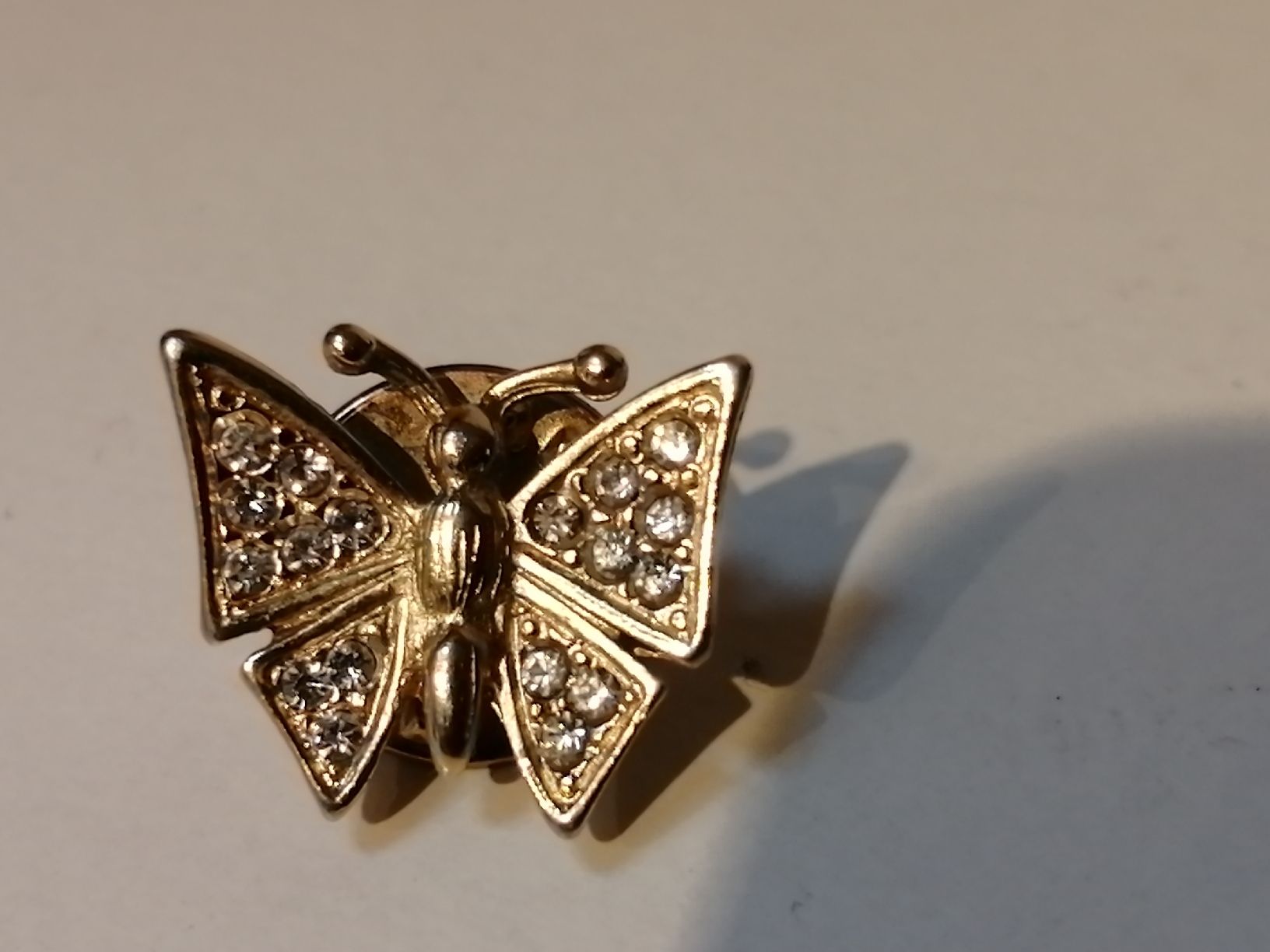 Spille & Fermagli: Schmetterling Pin Brosche mit Strass – Usato da Nunningen venduto da mochflo
