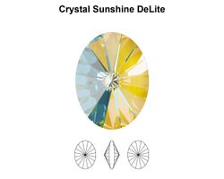 4122 Swarovski Oval Rivoli, Sunshine Delite, 8x6 mm, 2 Stück