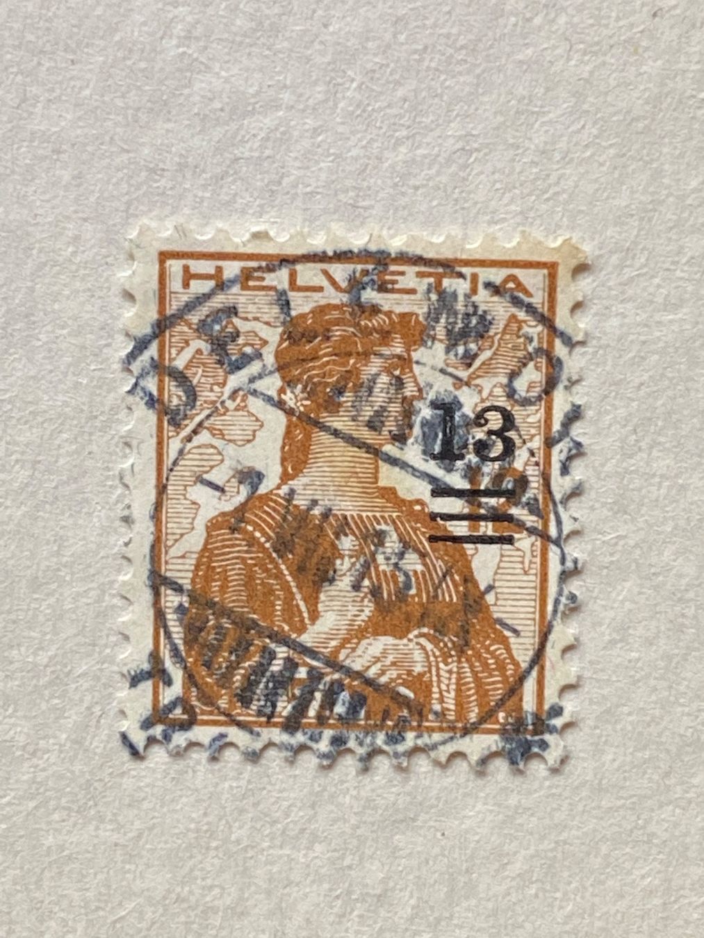 Tous les timbres: 133, Delemont, Verschiebung des Aufdrucks – D'occasion à Aarau par hilde47