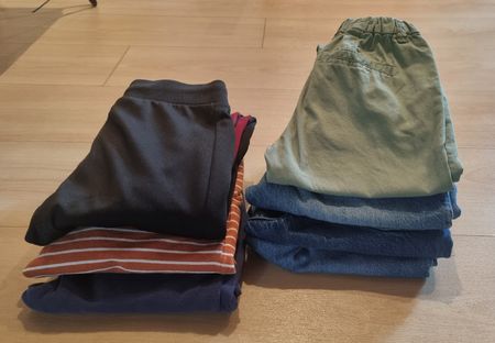 Hosen Kinder 7 Teile Grösse 116-122, Ellesse, Pusblu, H&M