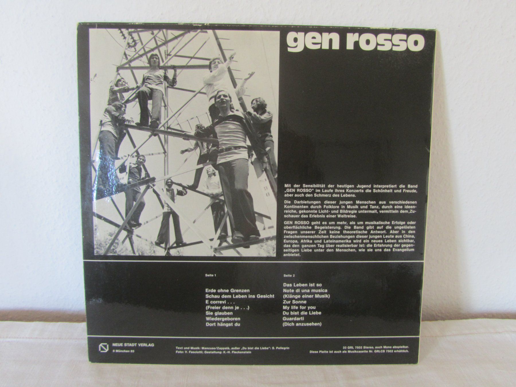 Schallplatten: Gen Rosso:  Vor Dir liegt das Leben – Gebraucht aus Seengen von mikelele 3