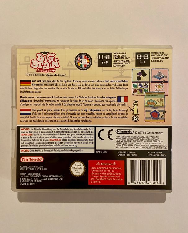 Nintendo Spiele: Nintendo DS Big Brain Academy Schachtel – Gebraucht aus Wädenswil von xxlchlinelxx 1