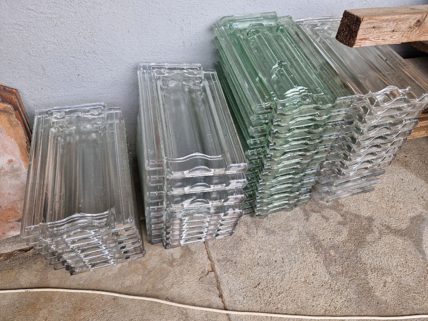 Gläser: Glasziegel Nr. 17 und Nr. 41 – Gebraucht aus Unterlunkhofen von Chrigine
