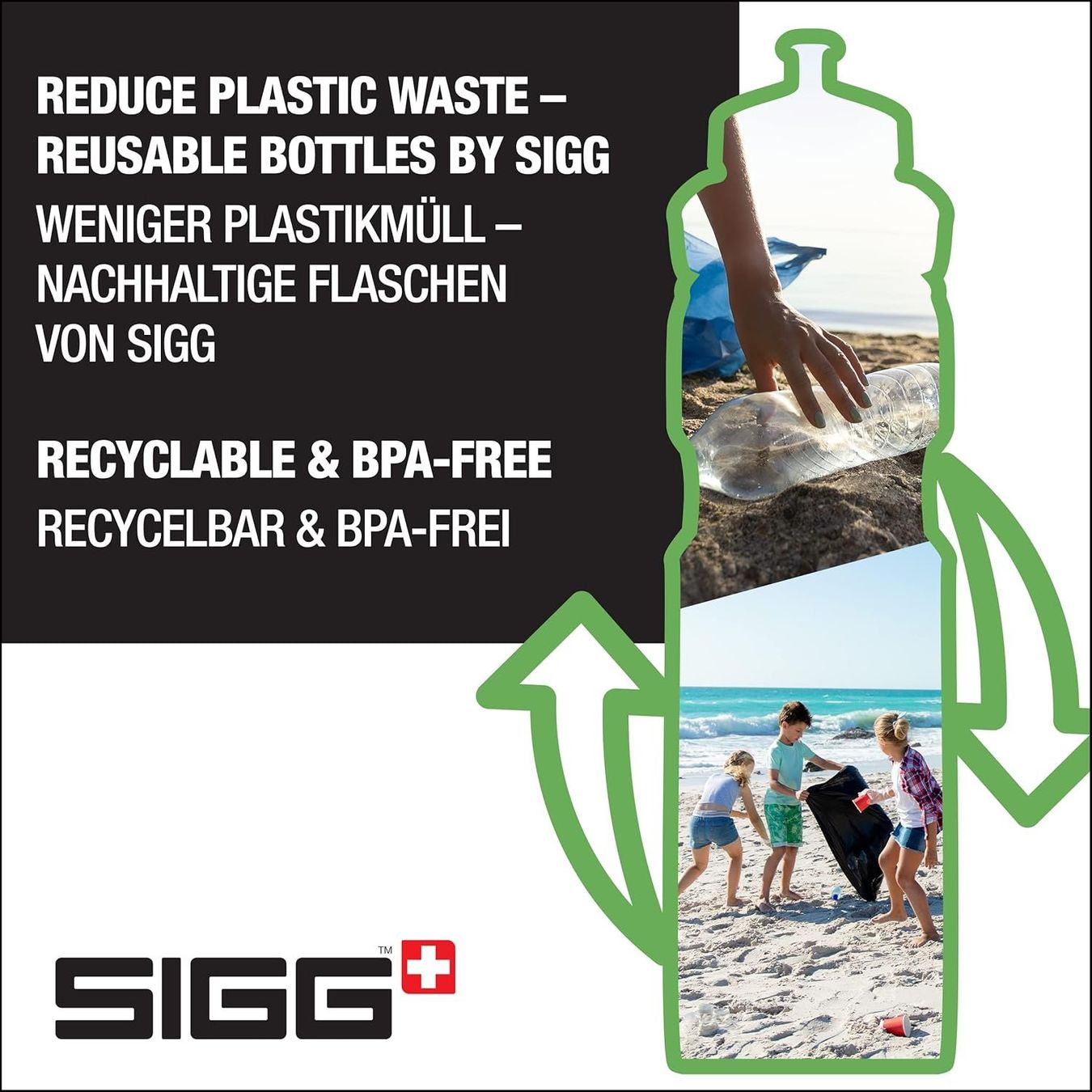 Sigg Borracce & Thermos: SIGG Trinkflasche WMB Sports leaf touch 0.75L – Nuovo e nell'imballaggio originale da Kägiswil venduto da nick333 3