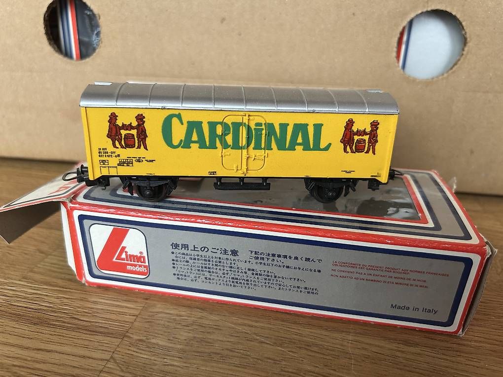 Lima Modelleisenbahnen: LIMA Güterwagen HO "Cardinal" in OVP – Gebraucht aus Uhwiesen von Durschi71 1