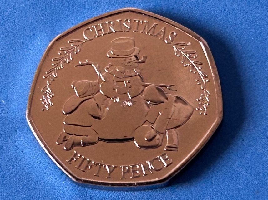 Tutti le monete: Gibraltar - 50 pence - Christmas 2023 UNC – Nuovo (secondo la descrizione) da Corcelles NE venduto da AJKader