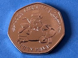 Gibraltar - 50 pence - Christmas 2023 UNC