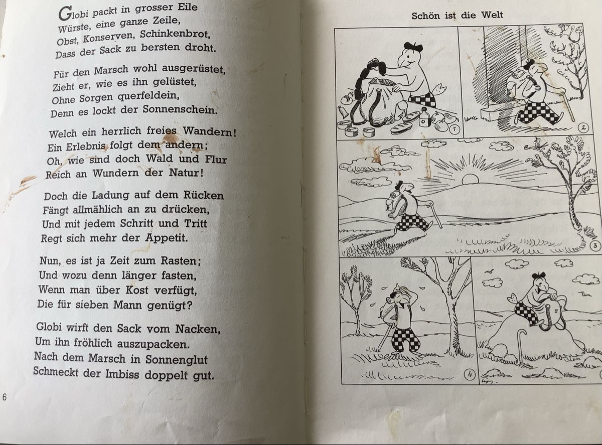 Fumetti: Globi will ins Schlaraffenland Kinderbuch – Usato da Biel-Benken BL venduto da Lanma 2