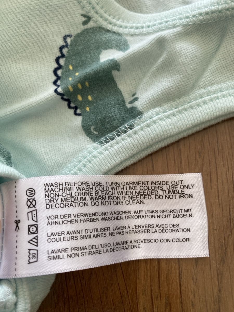 Carter's Unterwäsche: Body Carter's Tiermuster hellblau Grösse 24 Monate  – Gebraucht aus Welschenrohr von all_5gs8 2