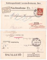 Stempel Bern 3 Beundenfeld: Zeitsprung + Modifizierung 1922