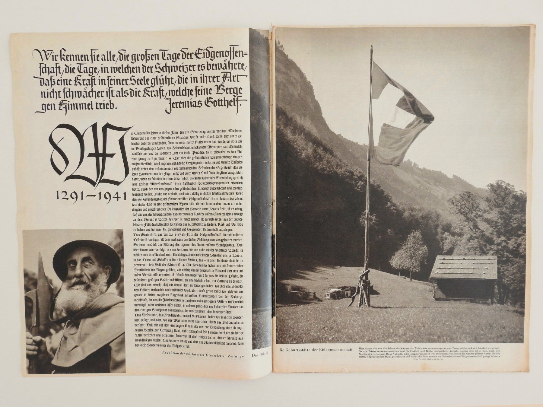 Riviste & Magazine: Schweizer Illustrierte Zeitung, 1941, 650 Jahre Eidgenossen. – Usato da Büttenhardt venduto da LexyMara 1