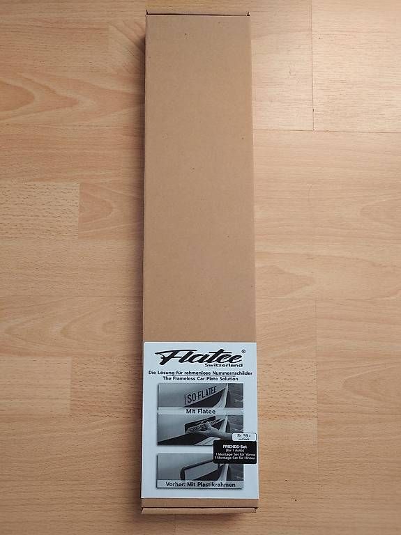 Toutes les pièces auto: Flatee Rahmenloser Nummernhalter – Neuf avec emballage d'origine à Leuzigen par Darcry