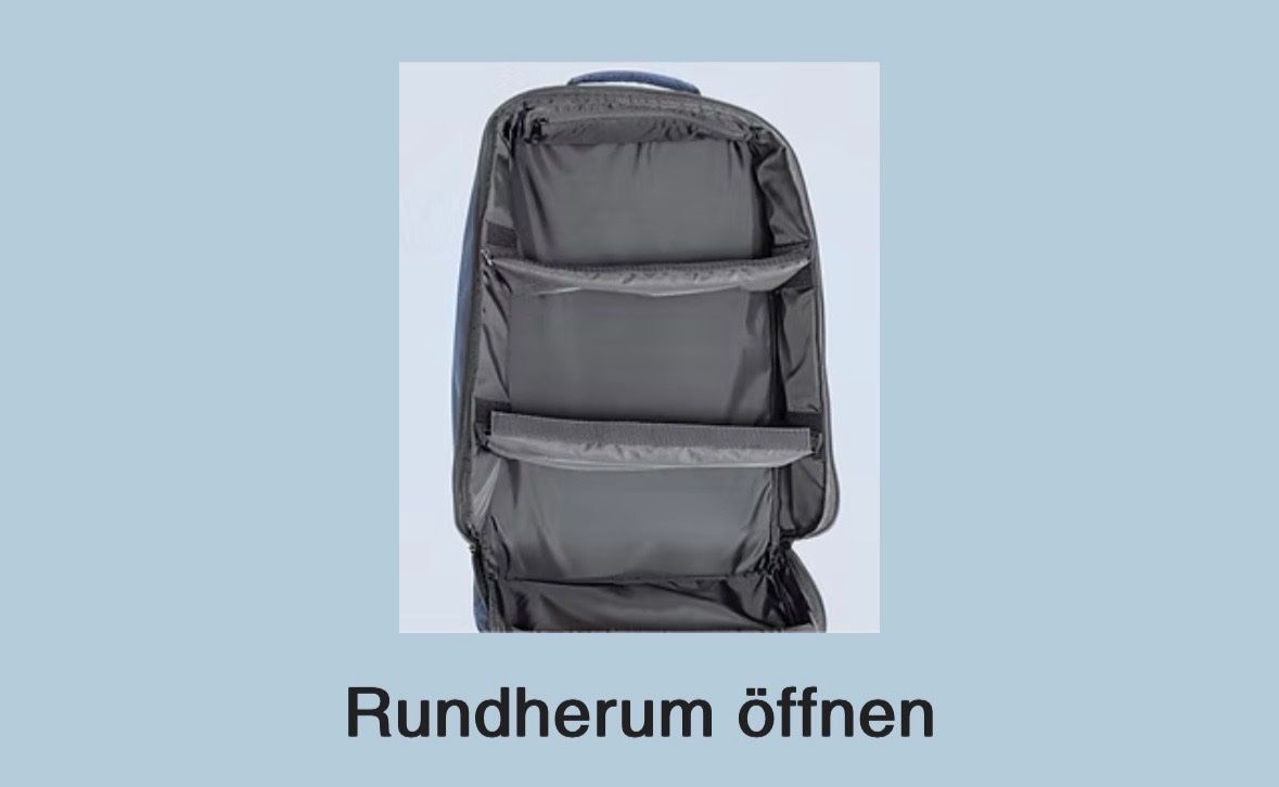 Zaini: YANObag Rucksack mit 3 flexiblen Fächern – Nuovo e nell'imballaggio originale da Buchs AG venduto da muhmuh2013 2