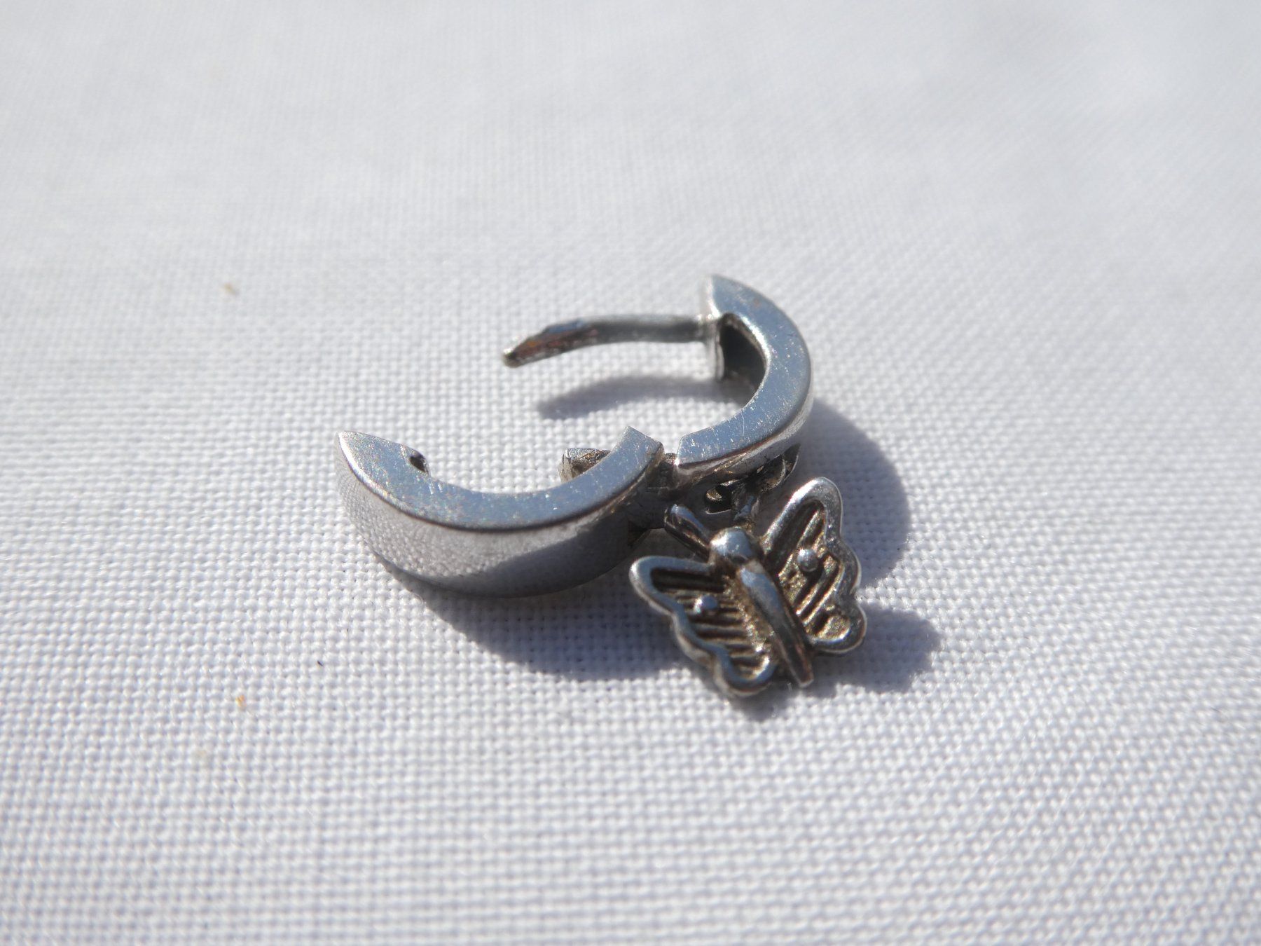 Orecchini pendenti & Orecchini a lobo: Kleiner Ohrstecker Silber 925, Klappverschluss – Nuovo (secondo la descrizione) da Gattikon venduto da kaandooh 3