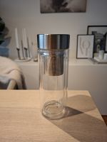 Qwetch Thermoglasflasche für Tee mit Sieb Teezubereitung 