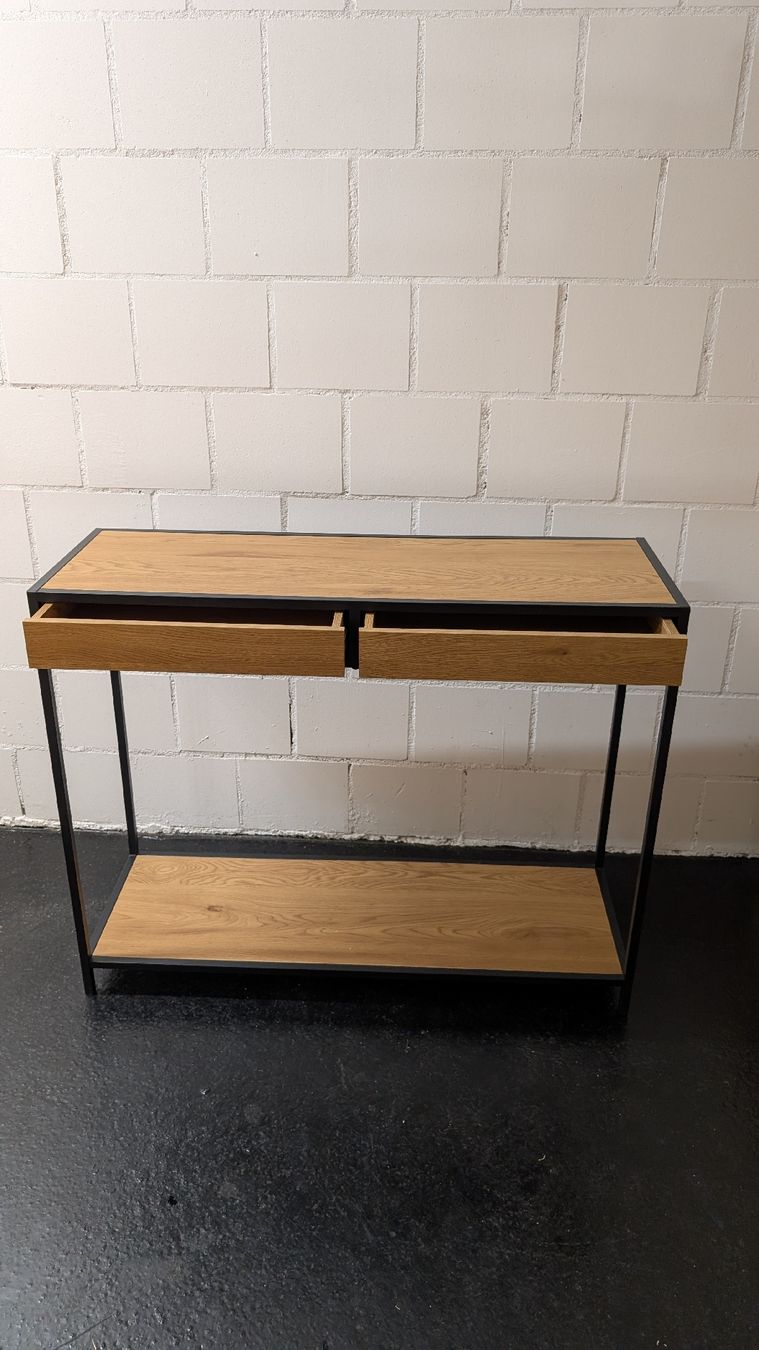 Commodes: Sideboard Eiche Metall schwarz 2 Schubladen neuwertig – D'occasion à Kloten par Chrigi_17