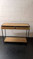 Sideboard Eiche Metall schwarz 2 Schubladen neuwertig