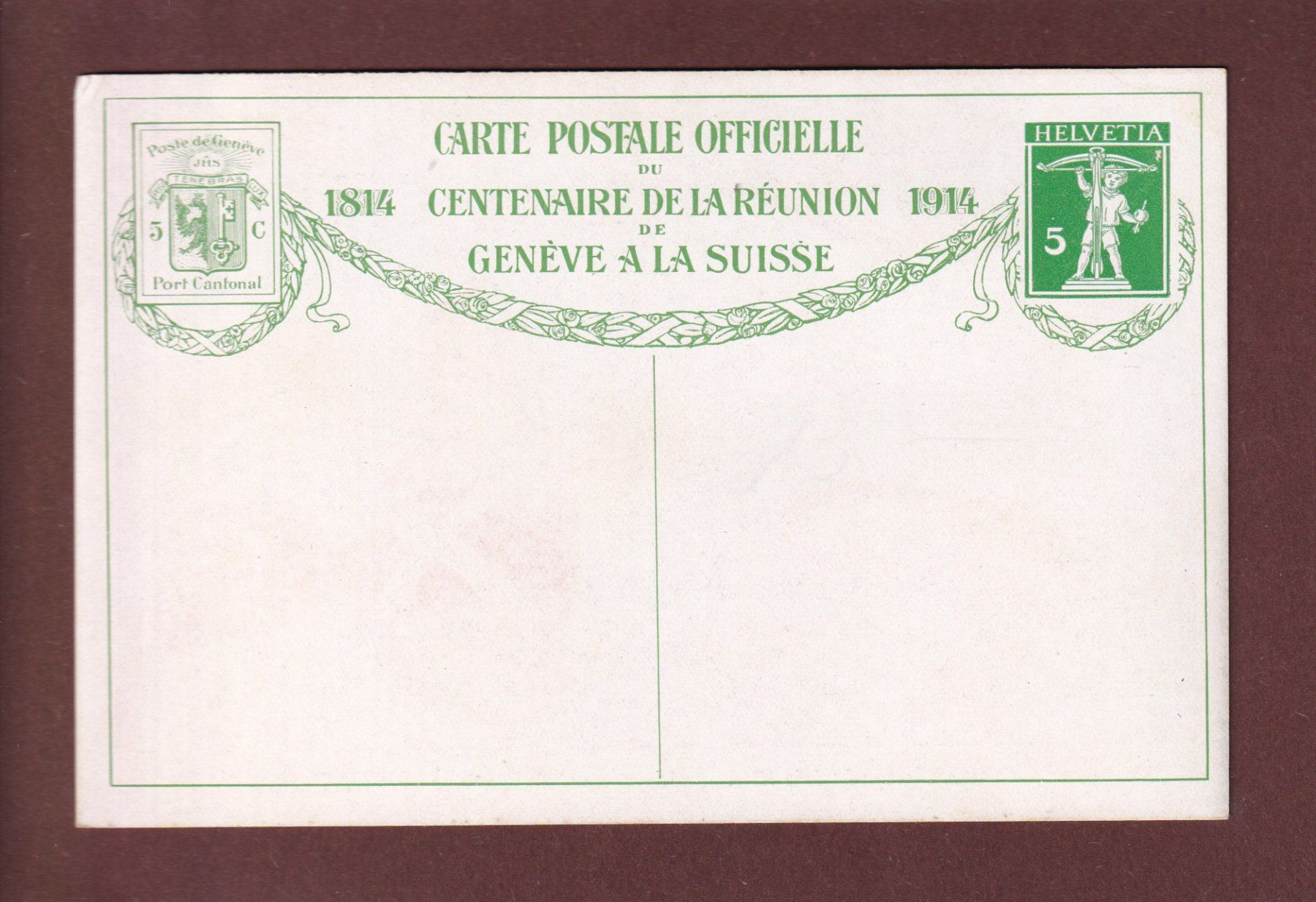 Cartes postales: GENEVE - Centenaire 1914 – D'occasion à Pully par nicecards 1
