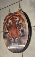 Toilettensitz mit Tiger Motiv gebraucht