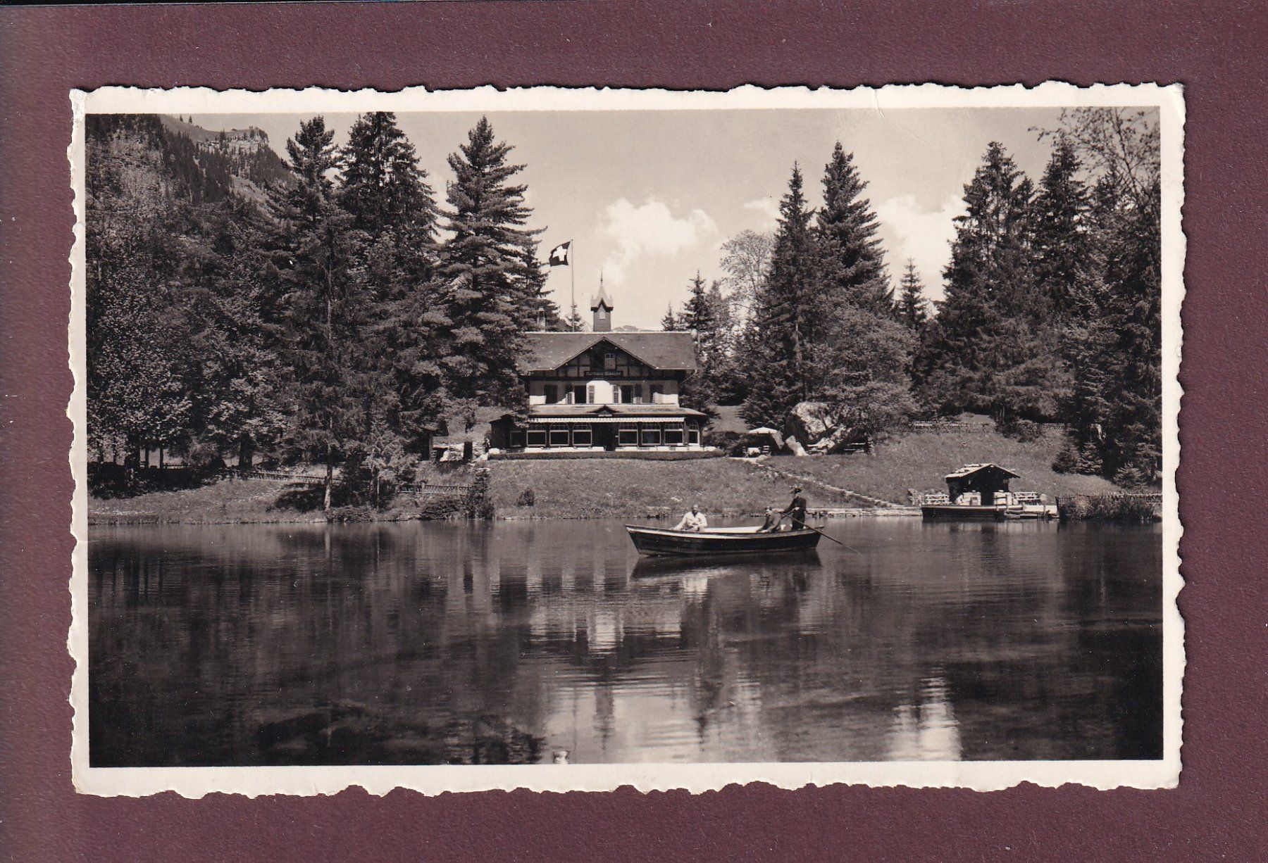 Cartoline postali: Kandertal - BLAUSEE - Kurhaus - 1938 Bahnpost – Usato da Pully venduto da nicecards