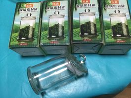 5 fioles en verre avec fermeture spéciale