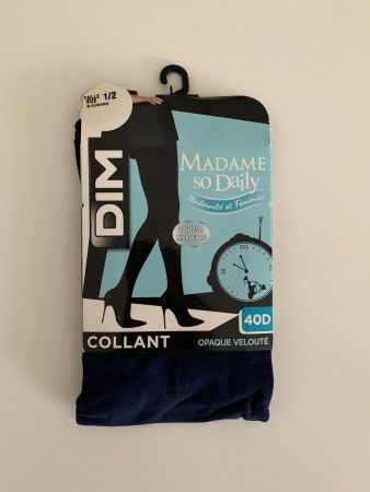 DIM PARIS - Strumpfhose marineblau 40D (neu)