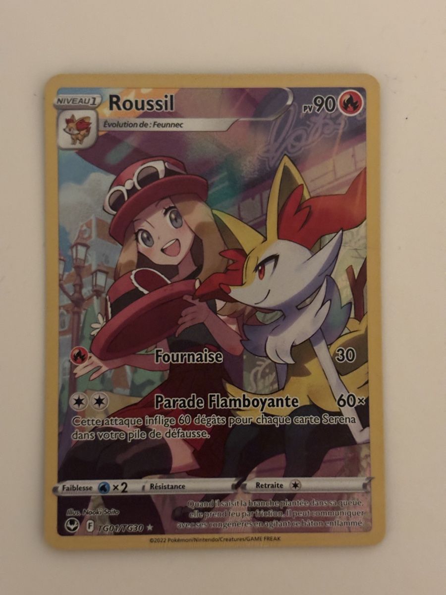 Pokémon Carte collezionabili: Carte Pokémon ROUSSIL tg01 fr – Usato da lausanne venduto da helderj