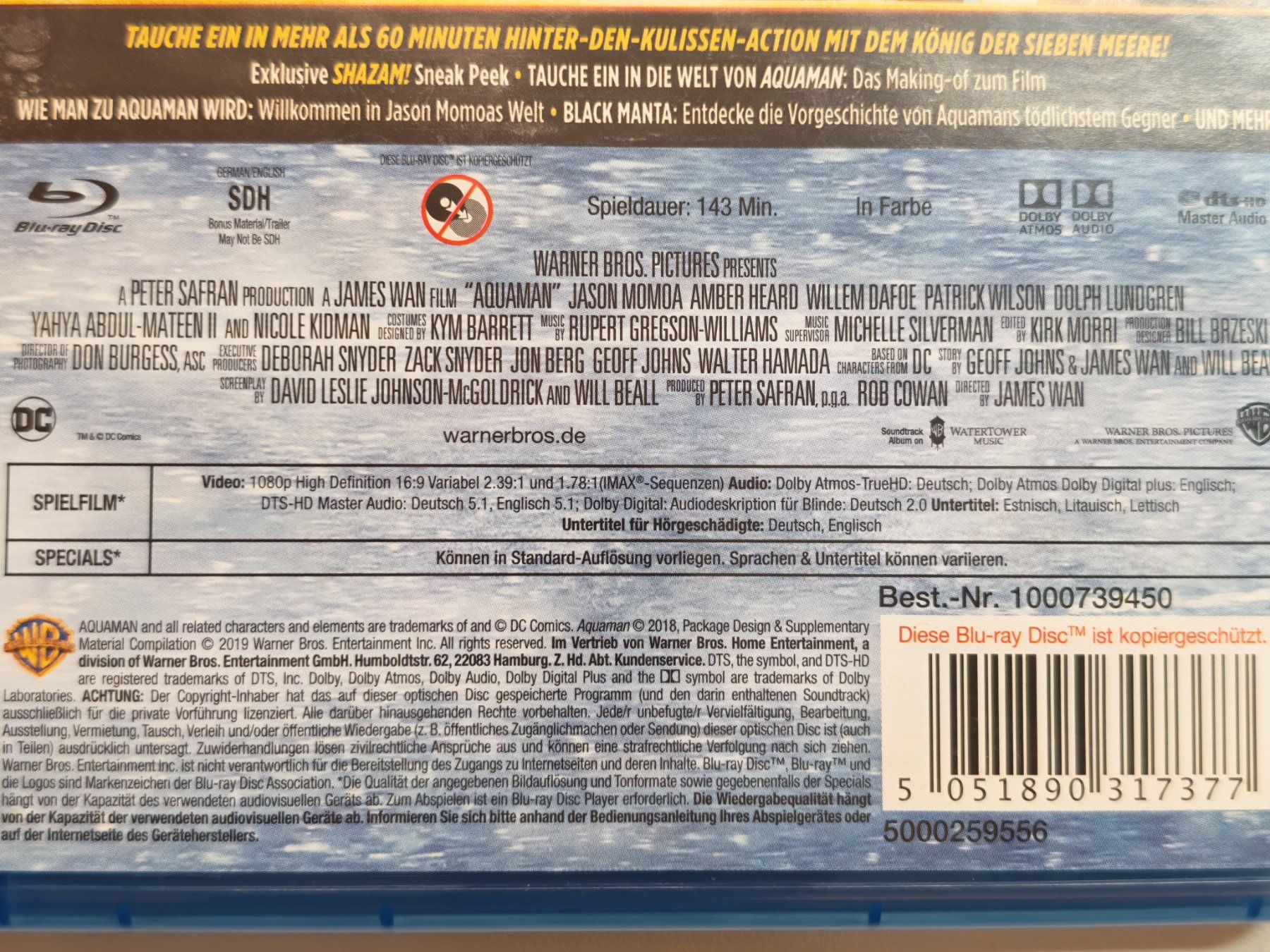 Tous les DVDs: Aquaman – D'occasion à Liestal par Kratzilla 3