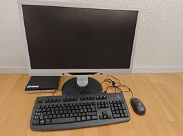 HP pc inklusive maus, Tastatur, win 11, bildschirm, office.