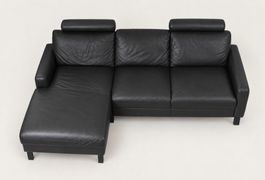 Eck- Ledersofa