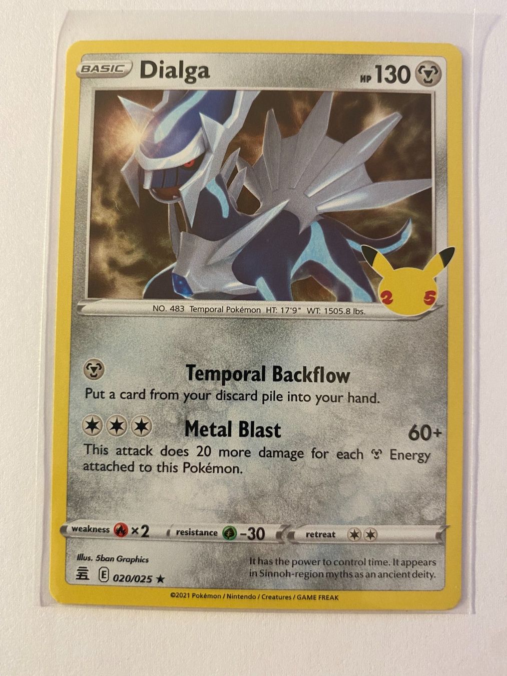 Pokémon Sammelbilder & Trading cards: Pokemon Dialga 020/025 Celebrations EN – Neu (gemäss Beschreibung) aus Weingarten-Kalthäusern von McGmavlo