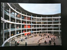 AK BASEL Schweizer Mustermesse Innenhof, gel 1968